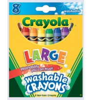 Crayons crayola washable lge pk8