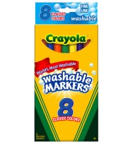 Marker crayola classic thin washable pk8