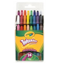 Crayons crayola twistable mini 24's