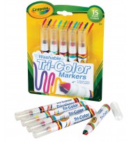 Markers crayola tri colours washable 5's