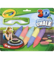 Chalk crayola 3d sidewalk