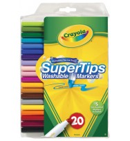 Marker crayola super tip washable pk20