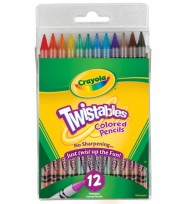 Pencil coloured crayola twistable pk12