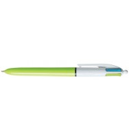 Pen bic 4 col retract fashion violet/pink/aqua/green h/sell bx 12