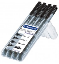 Marker staedtler 319 lumocolor permanent bullet tip wlt4
