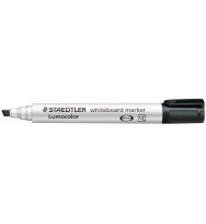 Marker w/b staedtler 351b chisel black bx 10