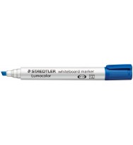 Marker w/b staedtler 351b chisel blue bx 10