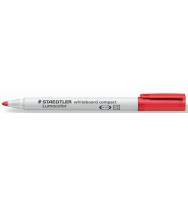 Marker w/b staedtler 351b chisel red bx 10