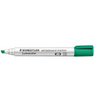 Marker w/b staedtler 351b chisel green bx 10