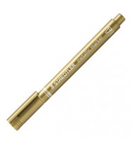 Marker staedtler metallic gold bx 10