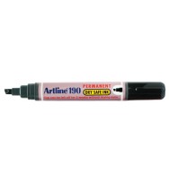 Marker artline 190 chisel black bx 12