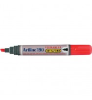 Marker artline 190 chisel red bx 12