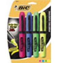 Highlighter bic briteliner xl asst pk4