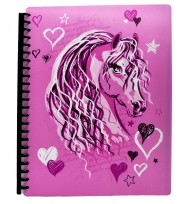 Display book spencil a4 pink horse