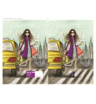 Book jacket spencil a4 new york, new york-pack of 6