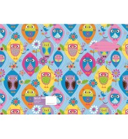 Book jacket spencil a4 happy owls-pack of 6