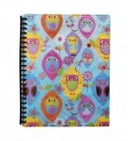 Display book spencil a4 happy owls