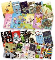 Book jackets spencil a4 assorted designs-pack of 24