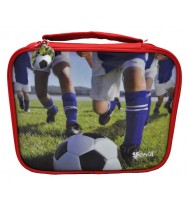 Lunch box soft canvas spencil 25x20x8cm soccer