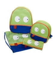 Backpack set spencil funky frog