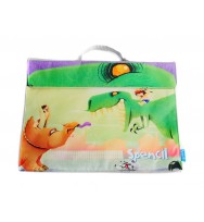 Library book bag spencil 37x28cm dinosaurs
