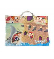 Library book bag spencil 37x28cm pirates