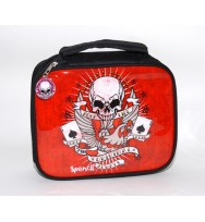 Lunch box soft canvas spencil 25x20x8cm tattoo design