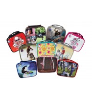 Lunch box spencil 25x20x8cm assorted pk10
