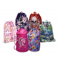 Sports/drawstring bag spencil 47.5x36.5cm assorted pk6