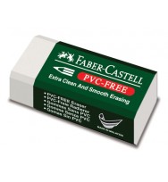 Eraser FABER-CASTELL Medium  PVC Free With Sleeve