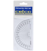 Protractor celco 10cm 180 deg's half circle bx 36