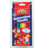 Pencil coloured texta watercolours 12's