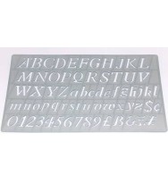 Stencil celco ci20 italic 20mm