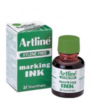 Ink artline marking green