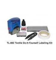 Stamp shiny textile labelling kit