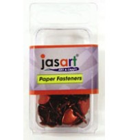 Paper fastener jasart mini round gold pk100