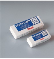 Eraser pentel hi-polymer plastic zeh20 light bx 12