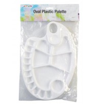 Paint palette artvibe oval plastic 17 wells