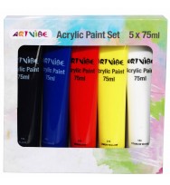 Paint artvibe acrylic colours 75ml 5 pack