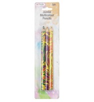 Pencils artvibe jumbo multi-coloured pack 3