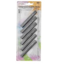 Pencils artvibe graphite sticks compressed pack 6
