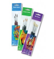 Paint brush reeves nylon set sizes 6/8/12 pk3