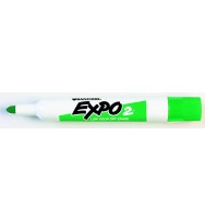 Marker sharpie expo low odour bullet tip green bx 12