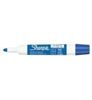 Marker whiteboard sharpie bullet tip blue bx 12