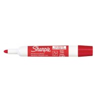 Marker whiteboard sharpie bullet tip red bx 12