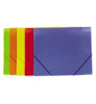 Document wallet b/tone a4 pp w/elastic pacific blue
