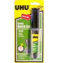Glue uhu epoxy quick set 14ml syringe