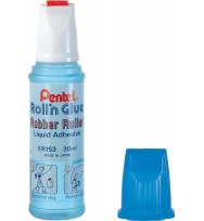 Glue pentel roll on blue bx 12