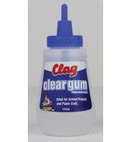 Glue clag clear gum 150ml bx 6