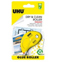 Glue uhu dry & clean roller perm 6.5mm x 8.5m bx 6